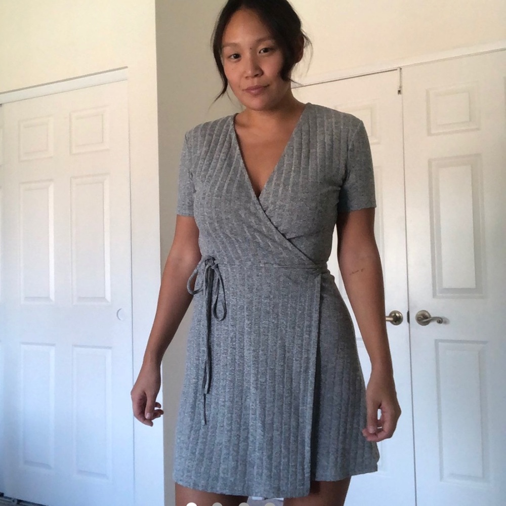 Zara Ribbed Wrap Dress